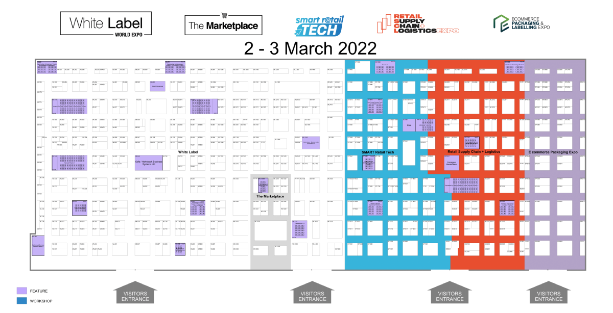 Ecommerce Packaging & Label Expo London Floorplan