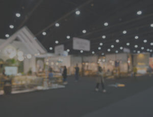 Open Booths at a convention.